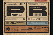 Retro Industrial Labels and Icons, an Object Graphic by Aure Design (Thumbnail 8 of 9)