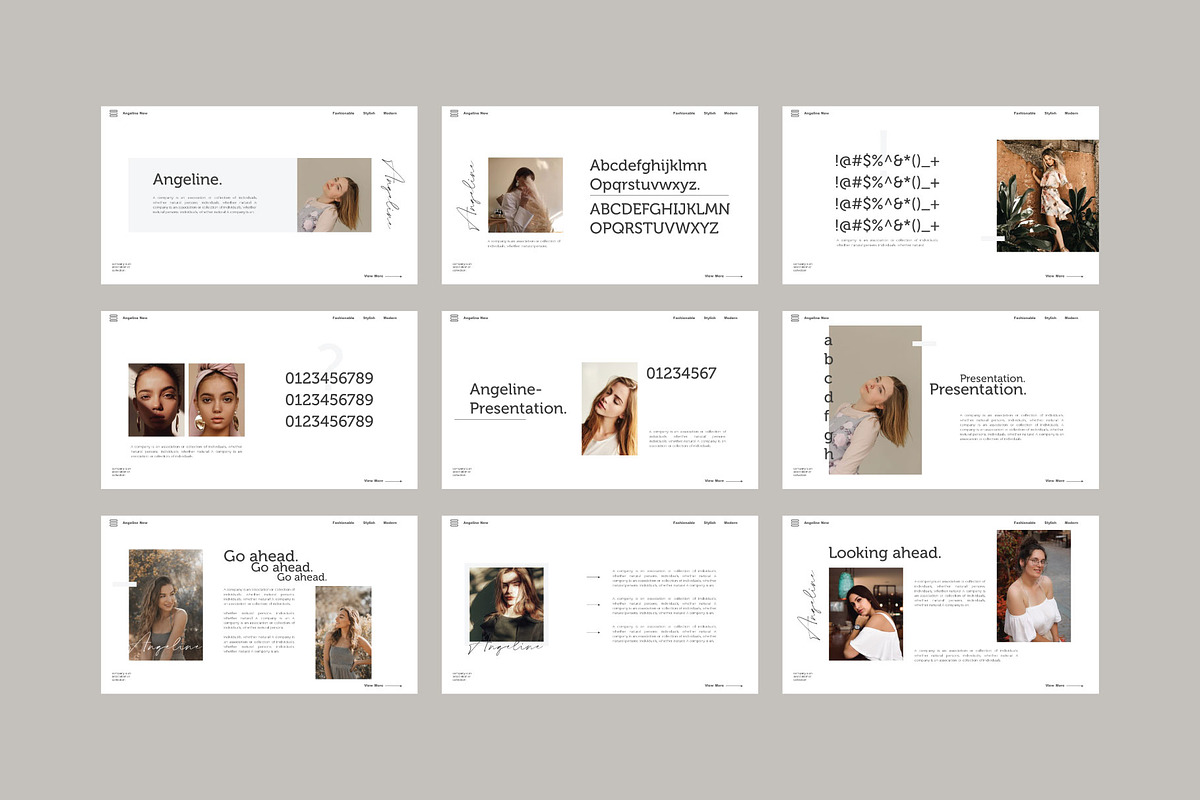 Angeline Google Slide Template, a Presentation Template by Barland Design (Photo 3 of 9)
