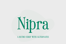 Nipra Retro Serif Font