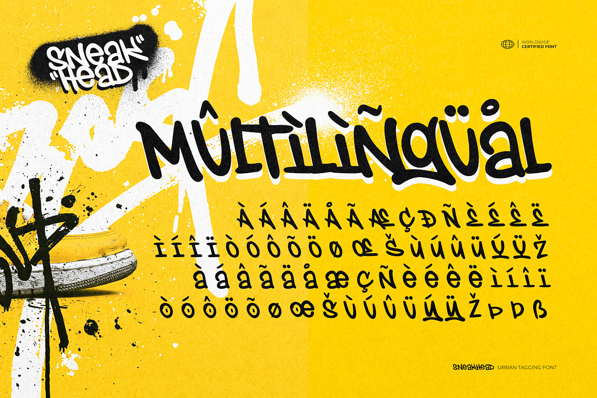 Sneakhead - Urban Tagging Font, a Symbol Font by ikiiko (Photo 7 of 7)