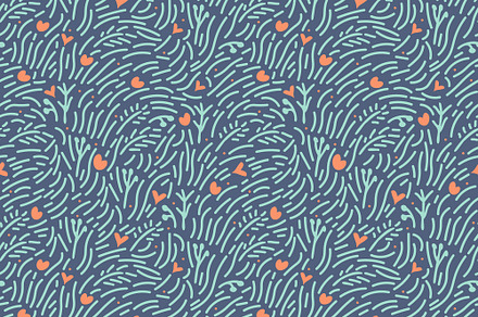 Seamless hearts pattern