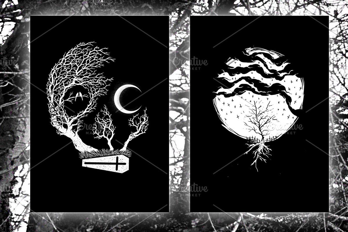 7 Mystery T-Shirt Designs Monochrome, an Animal Illustration by Design by sebrodbrick (Photo 4 of 6)