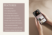 Social Media Link In Bio Page Canva, a Landing Page Template by The Chaos Project (Thumbnail 3 of 7)