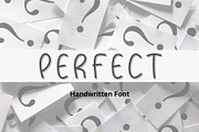 Perfect Handwriting font, a Handwritten Font by Ruddean2109 (Thumbnail 1 of 10)