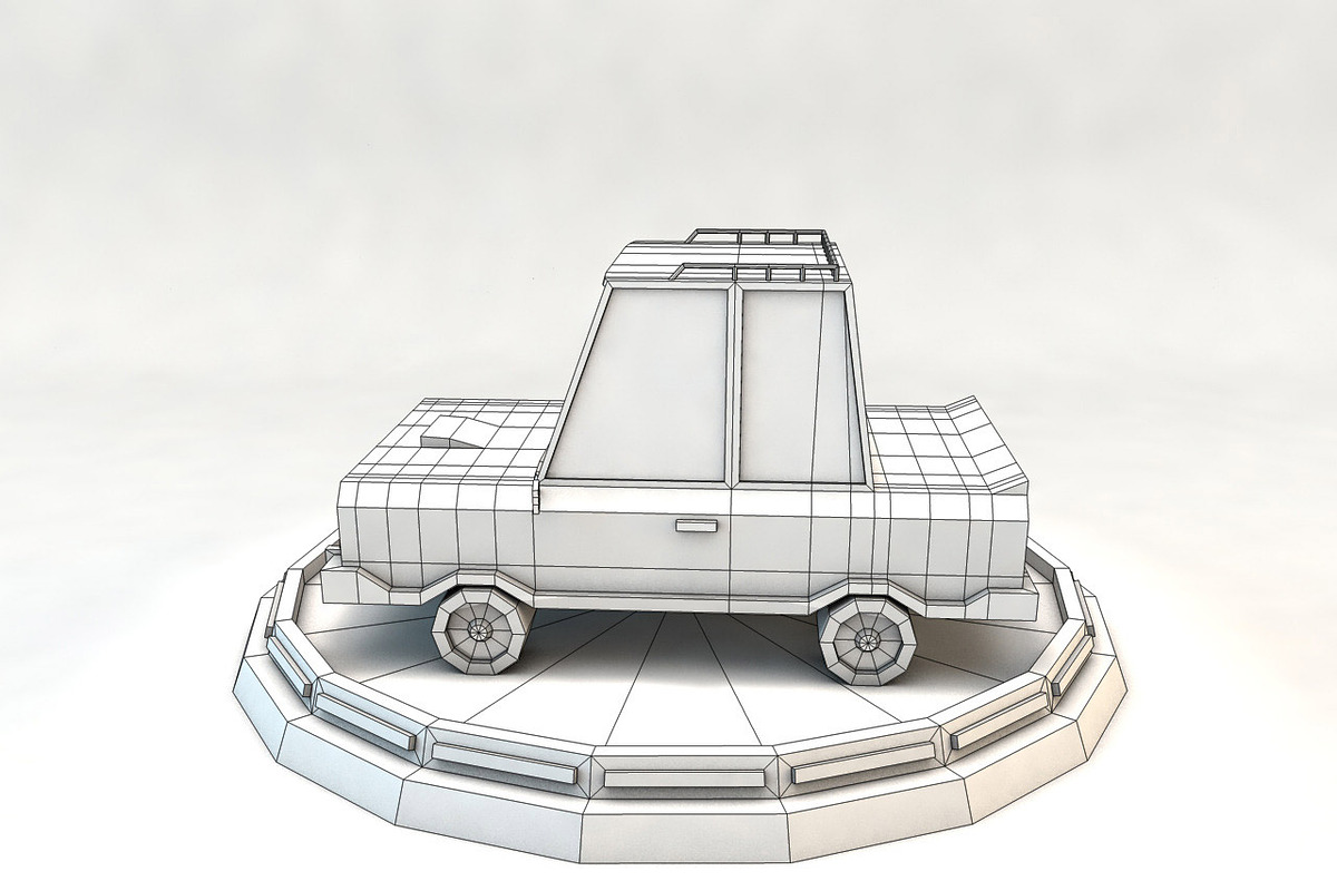 Cartoon Car Set Low Poly 3D Model, a Cars & Vehicle 3D Model by Low Poly Lab (Photo 9 of 13)