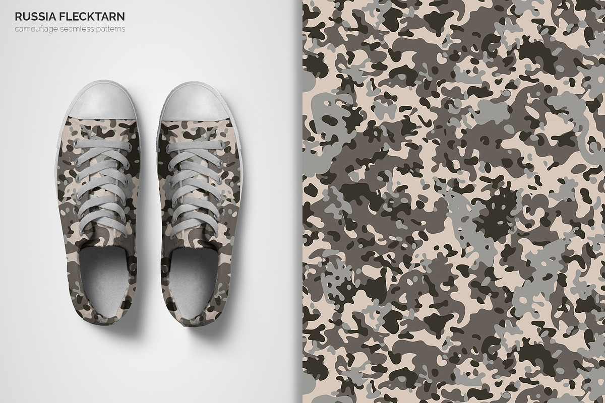Russia Flecktarn Camouflage Patterns, a Pattern Graphic by 3Y_Design (Photo 4 of 6)