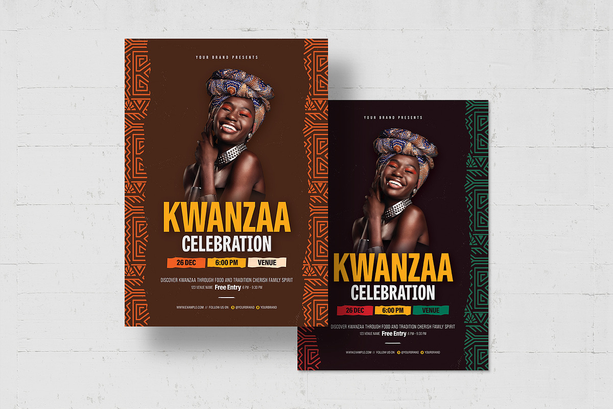 Kwanzaa Flyer Template, a Flyer Template by BrandPacks (Photo 4 of 5)
