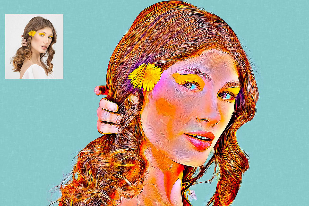 Speed Oil Painting Photoshop Action, an Action Add-On by MRI STUDIO (Photo 16 of 17)