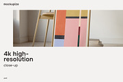 DIN A Leaning Chair Frame Mockup, a Household Mockup by mockupize (Thumbnail 4 of 7)