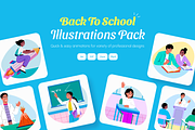 Animated Back To School Illustration, an Education Illustration by Brickclay (Thumbnail 1 of 5)