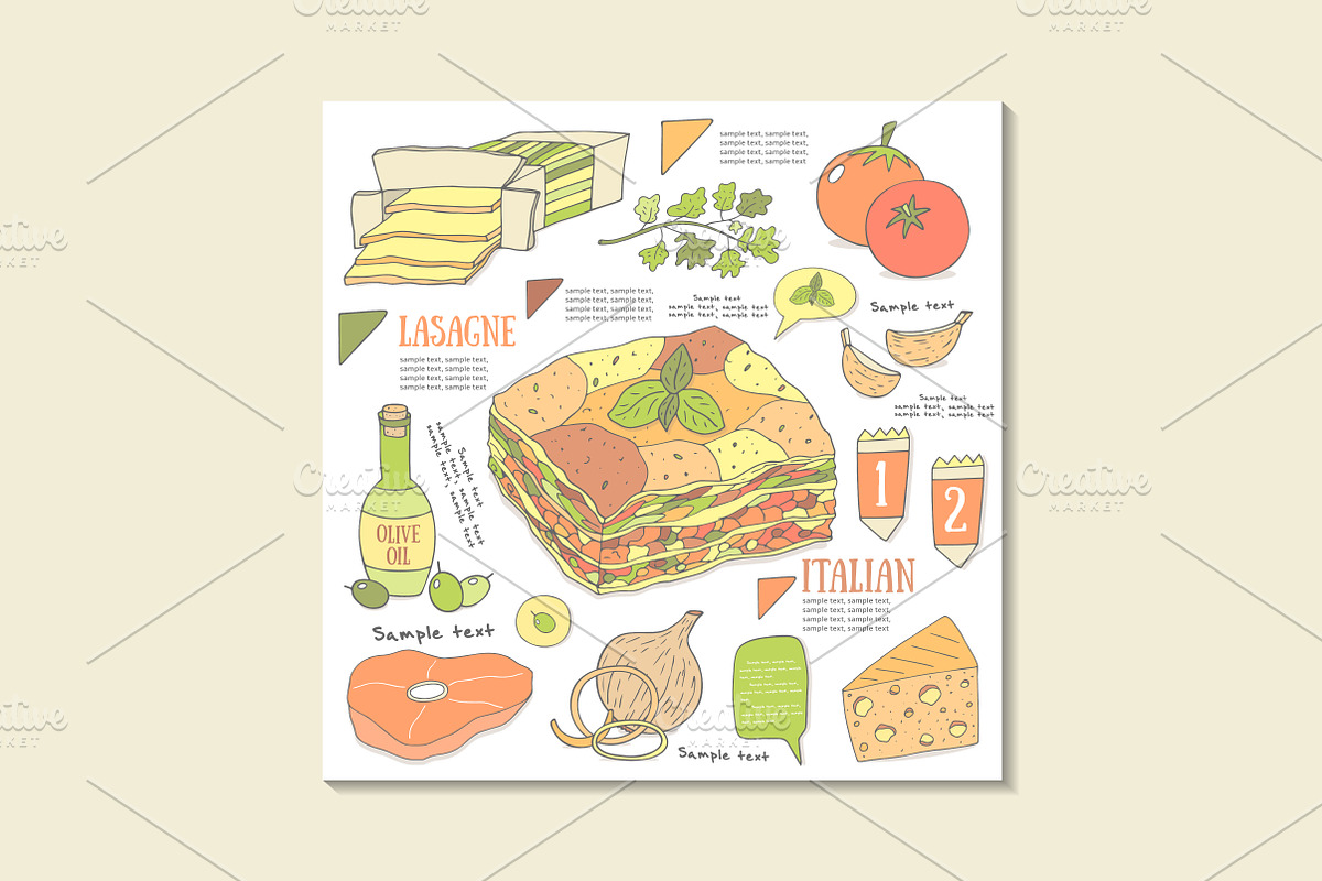 Food infographic, an Object Graphic by Veresk (Photo 2 of 6)