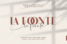 La Foonte | Sans Script Font Duo