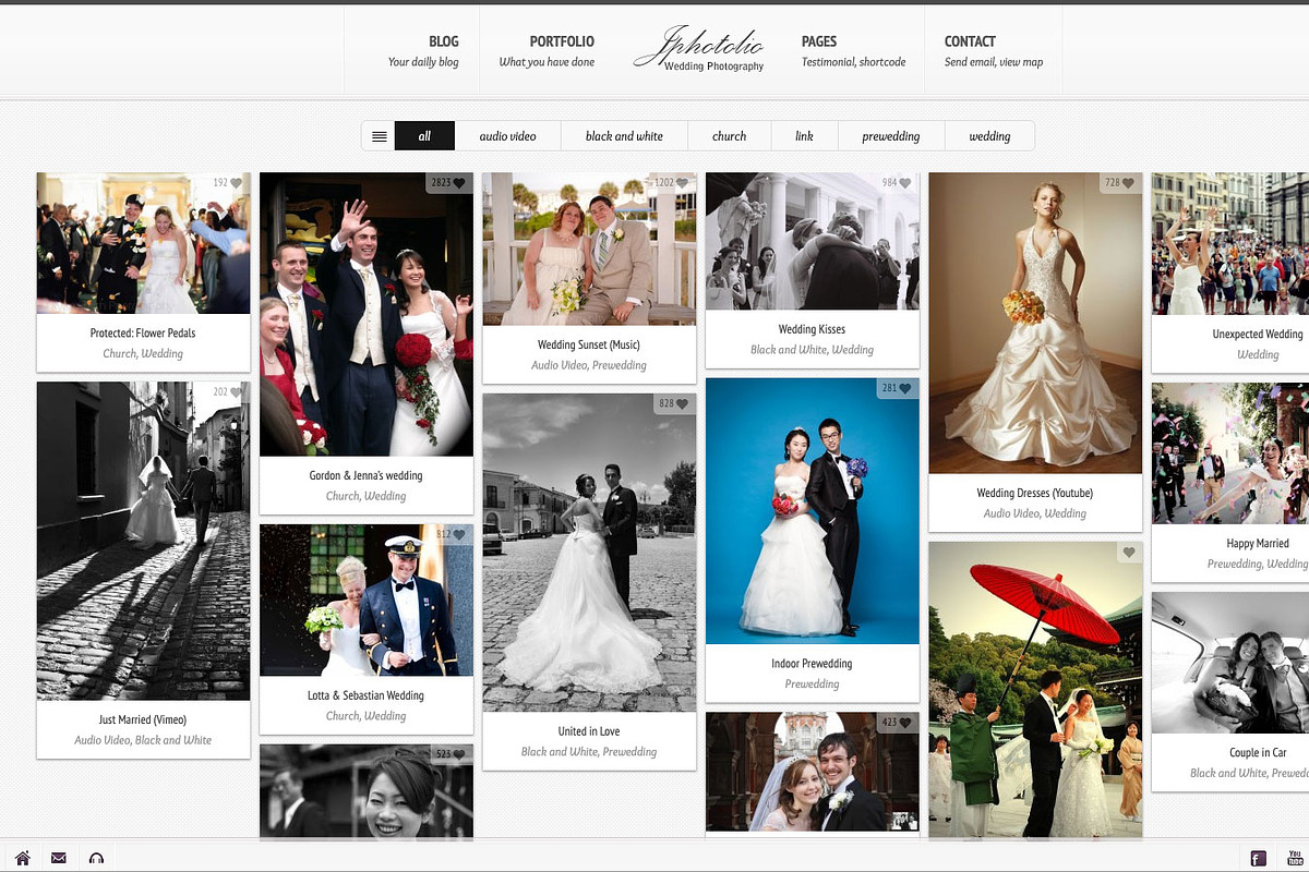 JPhotolio: Wedding Photography Theme, a WordPress Template by Jegtheme (Photo 3 of 8)