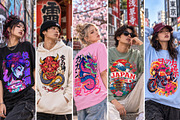 500+ Japanese T-Shirt Designs Bundle, a Decorative Illustration by Selenique Studio (Thumbnail 11 of 16)