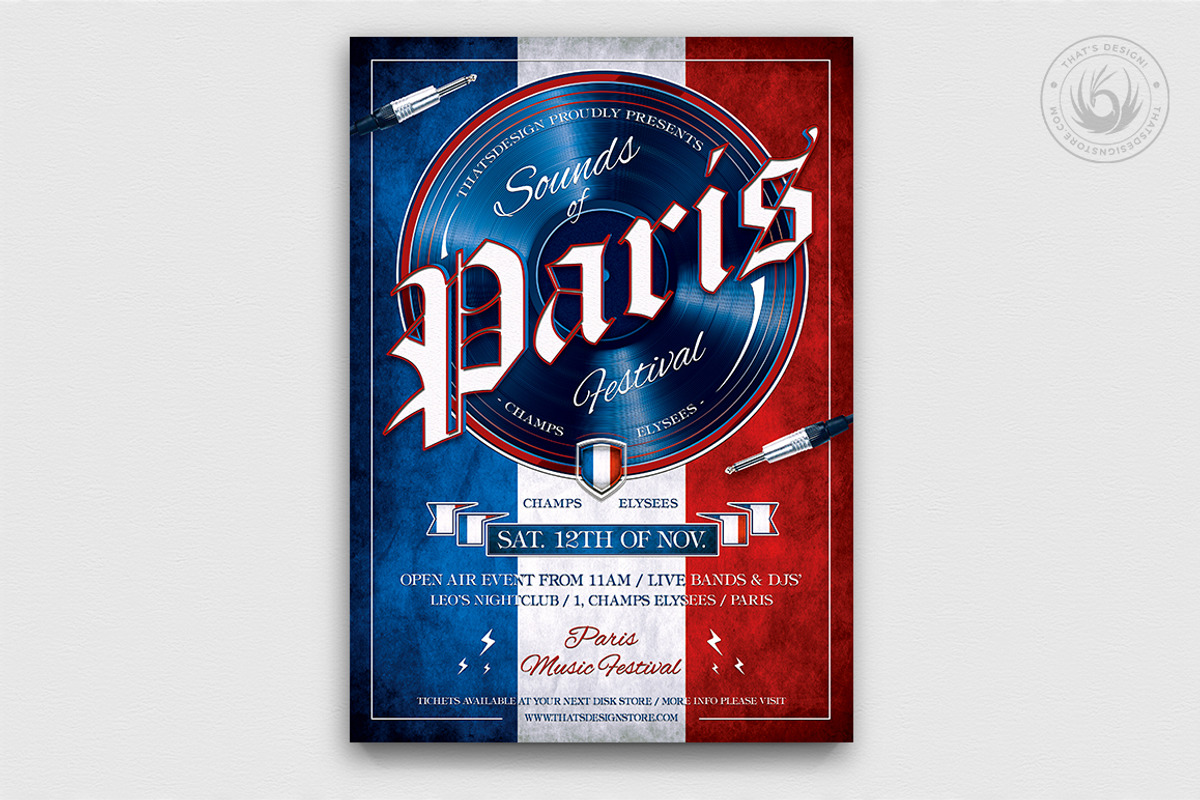 French Party Flyer Bundle, a Flyer Template by ThatsDesignArt (Photo 5 of 9)