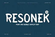 Resonek - Paint Display Font, a Sans Serif Font by QR Design Studio (Thumbnail 1 of 6)
