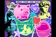 Procreate Halftone Photo Collage Set, a Brush Add-On by AlwaysBeColoring (Thumbnail 9 of 13)