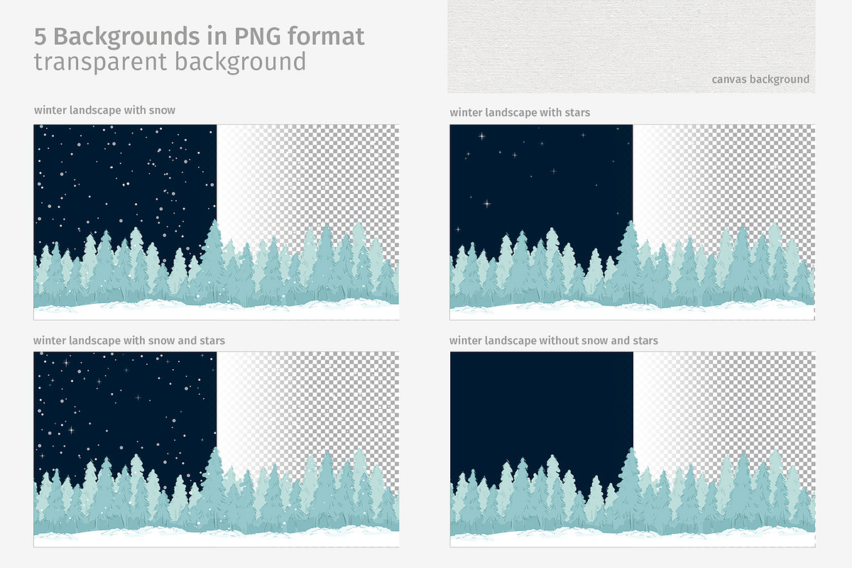 Winter forest landscape, a Texture Illustration by LeiaSW (Photo 3 of 4)