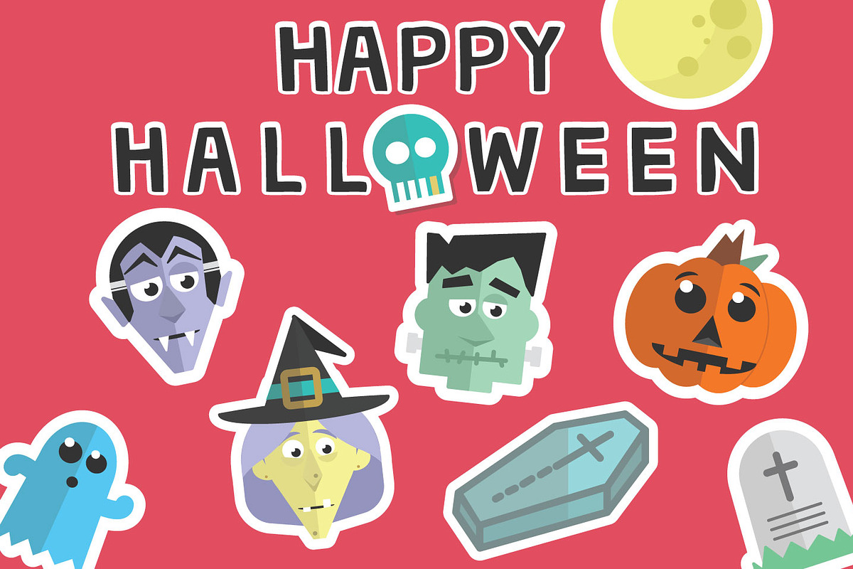 Halloween Stickers, an Illustration by patrickahardy (Photo 1 of 3)