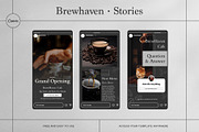 Brewhaven | Coffee Social Media Kit, a Social Media Template by prajapixels (Thumbnail 5 of 6)