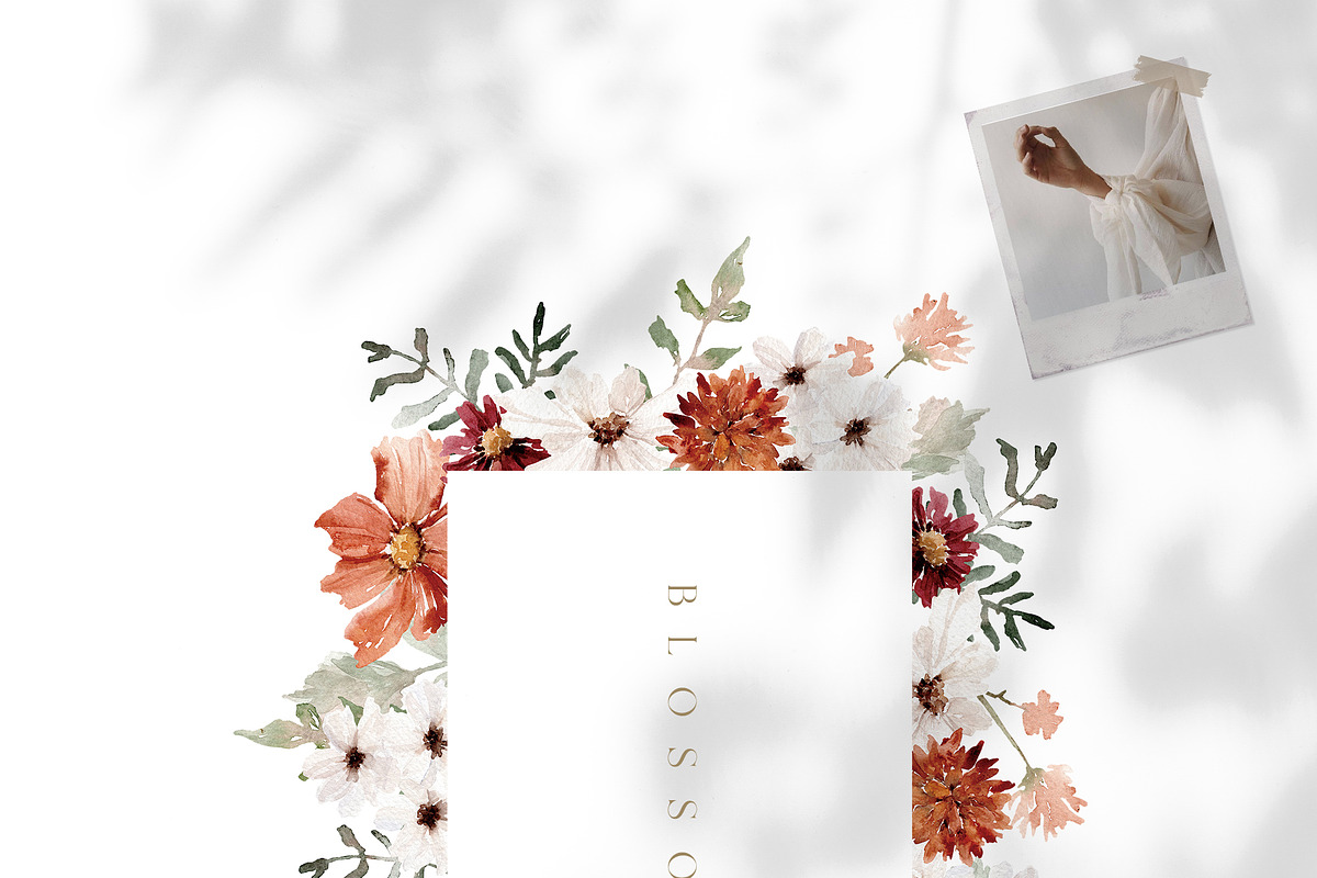 Watercolor Flower - RUST BLOOM, a Decorative Illustration by Beigetime
