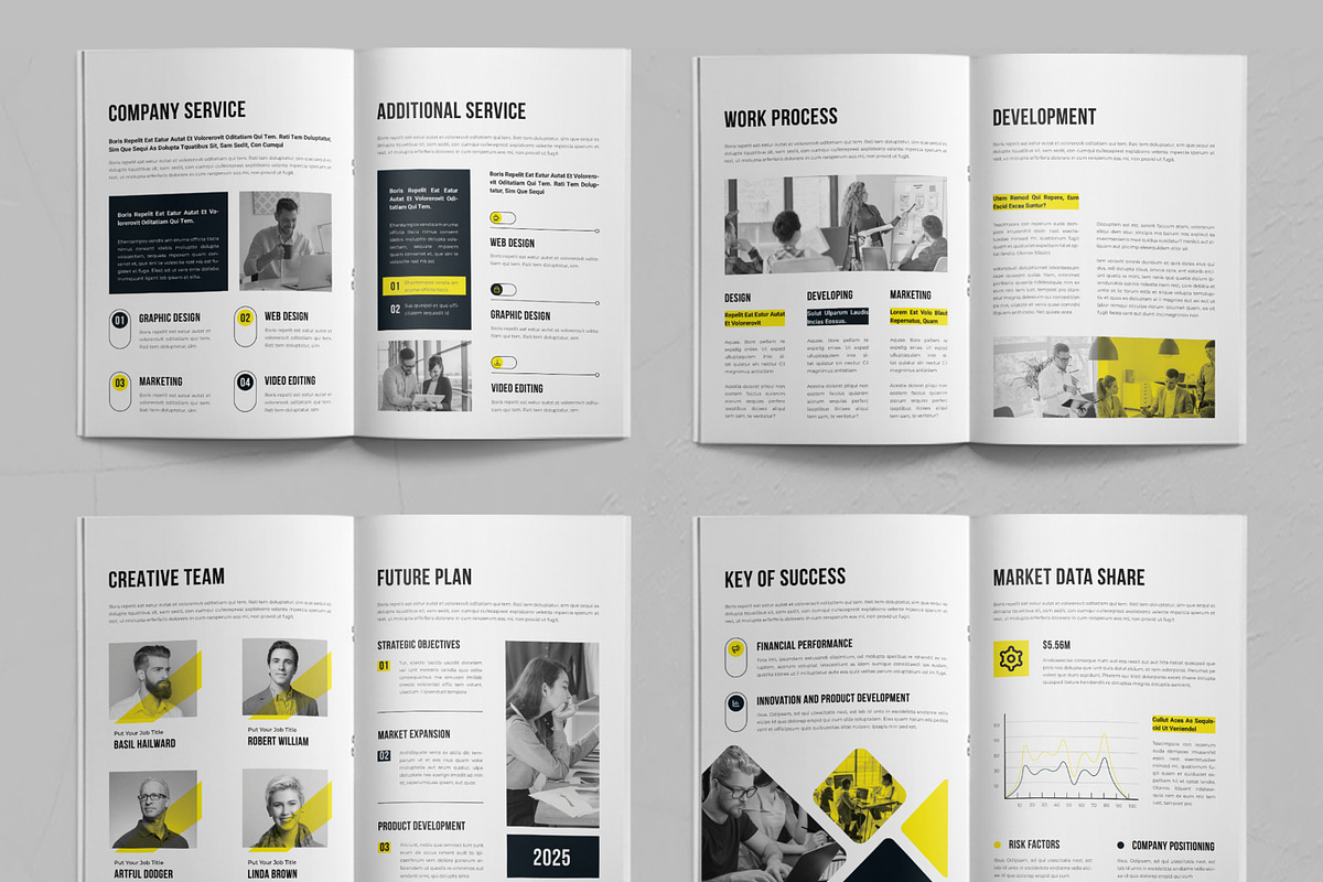 Annual Report Brochure Layout, a Brochure Template by ContestDesign (Photo 3 of 3)