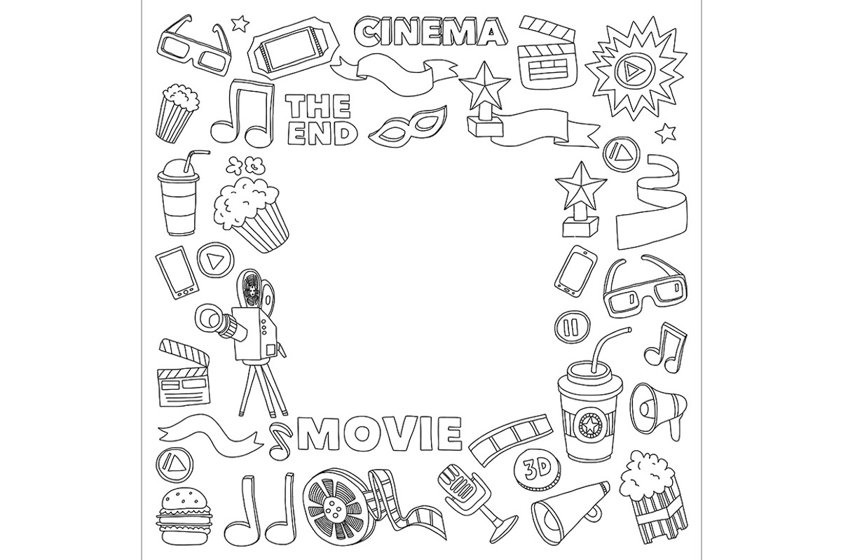It's movie time! Big vector set, a Pattern Graphic by Art Loft (Photo 15 of 16)