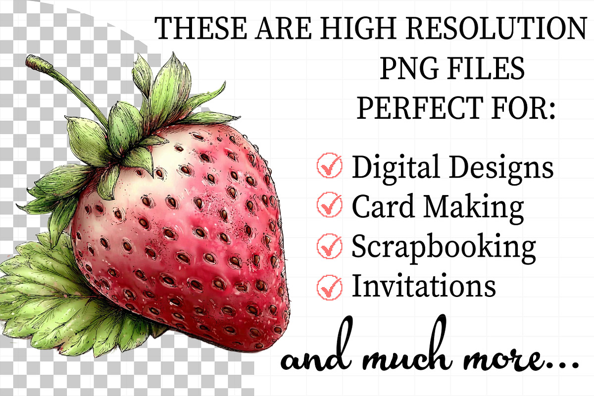 Whimsical Spring Strawberry Clipart, an Illustration by Daily.Designs (Photo 2 of 7)