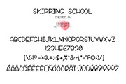 Sale Skipping School Font, a Sans Serif Font by Jodi Van der Kruik (Thumbnail 6 of 7)