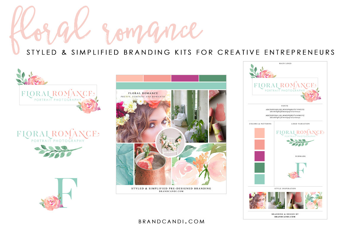 Feminine Branding Logo Kit, a Branding & Logo Template by Brand Candi