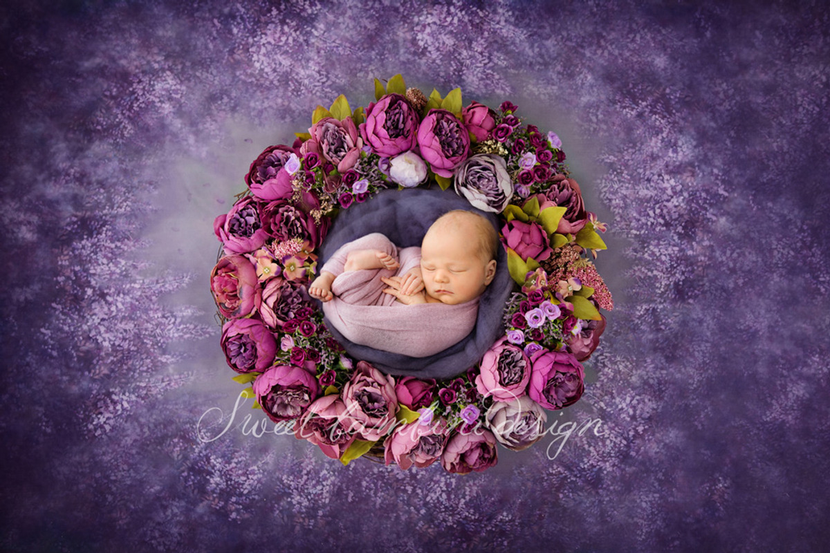 Newborn Photography Digital Backdrop, a Layer Style Add-On by Sweet Bambini Design (Photo 1 of 3)