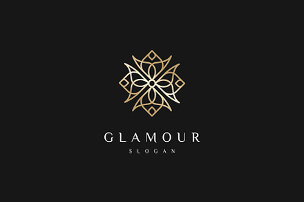 Flower Ornament Gold Decoration Logo, a Branding & Logo Template by sore.studios
