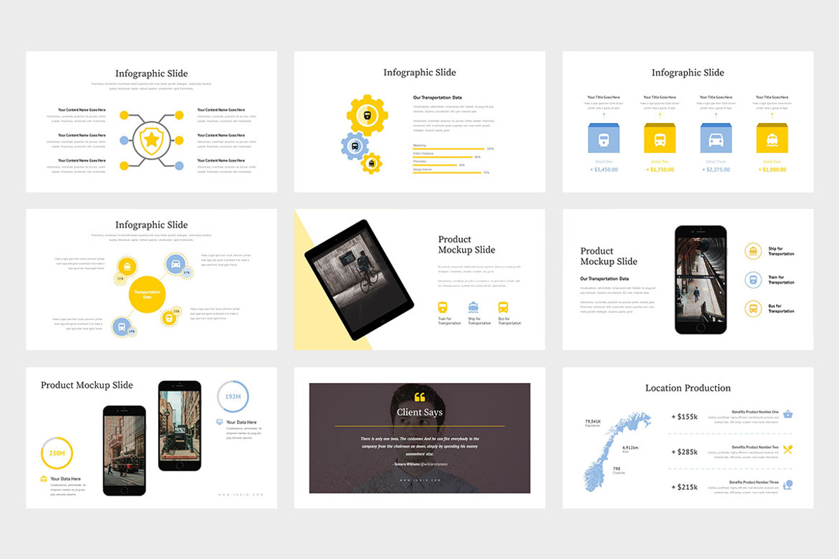 Jukio : Transportation Google Slides, a Presentation Template by Punkl Camp (Photo 4 of 9)