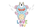 Kids Patterns & Alphabets - Monsters, a Pattern Graphic by Pixavics (Thumbnail 7 of 7)