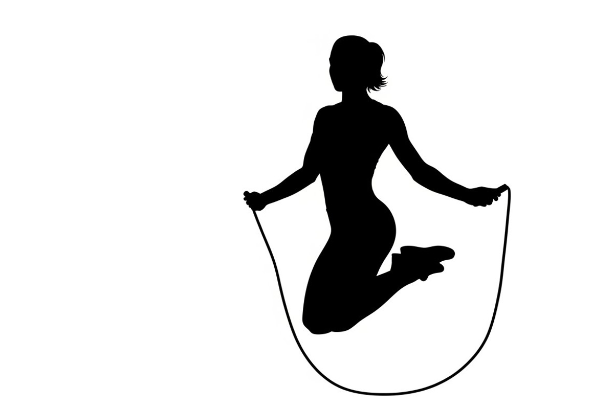 An energetic Jump Rope Silhouette, an Illustration by Amazin_art (Photo 13 of 31)