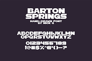 Barton Springs Hand Drawn Font, a Font by nickqtx (Thumbnail 2 of 4)
