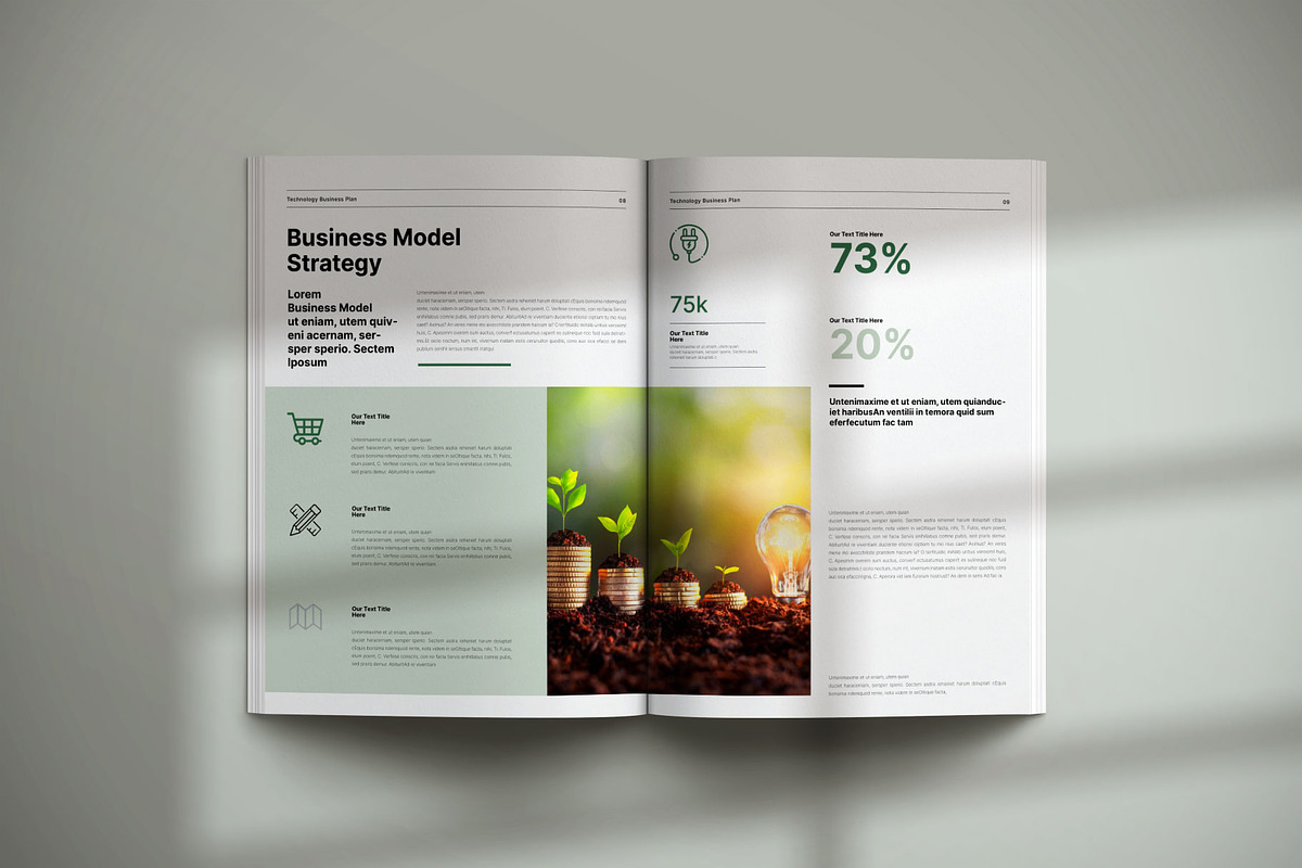 Technology Business Plan Template, a Brochure Template by Creative-Work (Photo 6 of 8)