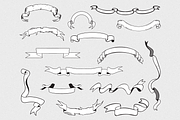 Banners & Ribbons Vector Pack, an Object Graphic by blacksheepsupply (Thumbnail 1 of 2)
