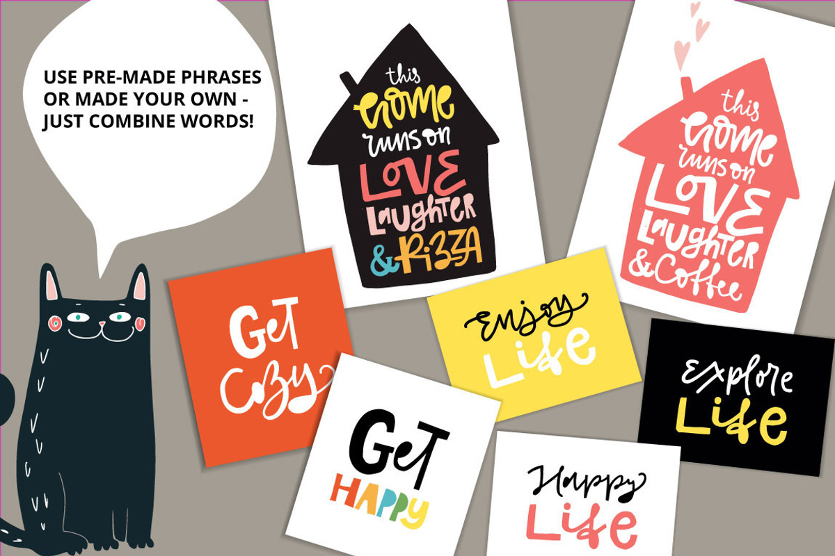 Home Decor Lettering Lab, a Decorative Illustration by PicByKate (Photo 4 of 11)