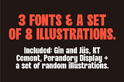 Fonts + Illustration Bundle, a Blackletter Font by Kulturë Type (Thumbnail 2 of 9)