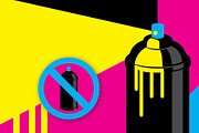 Graffiti Paint Can Set Background, an Education Illustration by Do2design (Thumbnail 4 of 4)