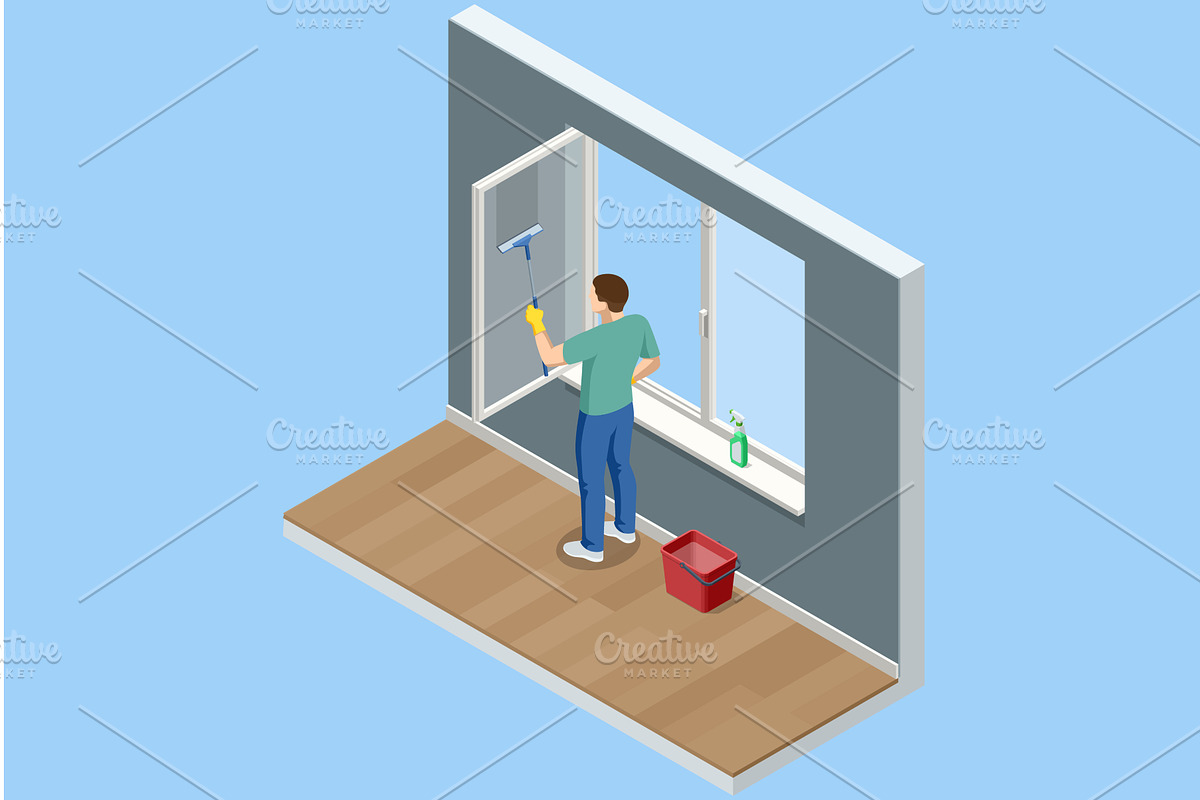 Isometric illustration of a man, an Object Illustration by Golden Sikorka