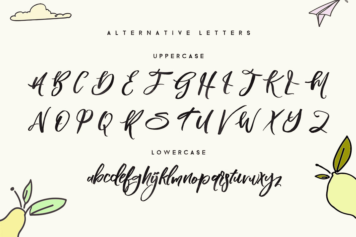Blomming - Brush Font preview 3