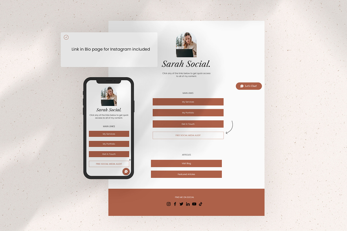 Sarah Social - WIX Website Template, a Wix Template by AndrewPixel (Photo 7 of 9)