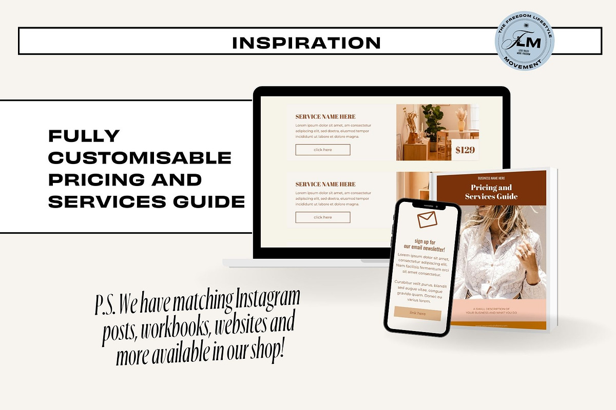 Pricing Guide - Abstract Boho, a Social Media Template by Freedom Business Shop (Photo 9 of 11)