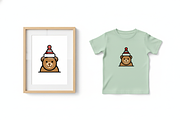 Christmas Bear Festive Icon, a Branding & Logo Template by Vectorium Studio (Thumbnail 2 of 2)