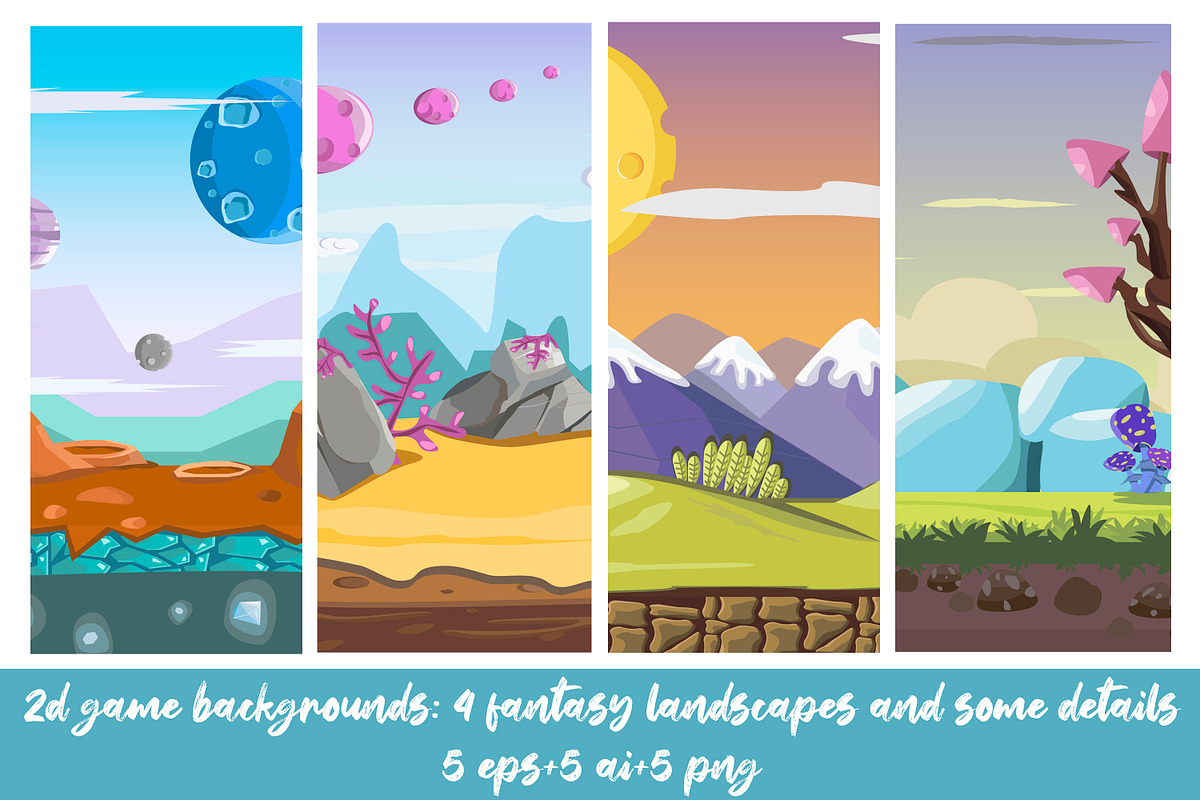 Vector game seamless background, a Templates & Theme by TatsianaHrytsuk