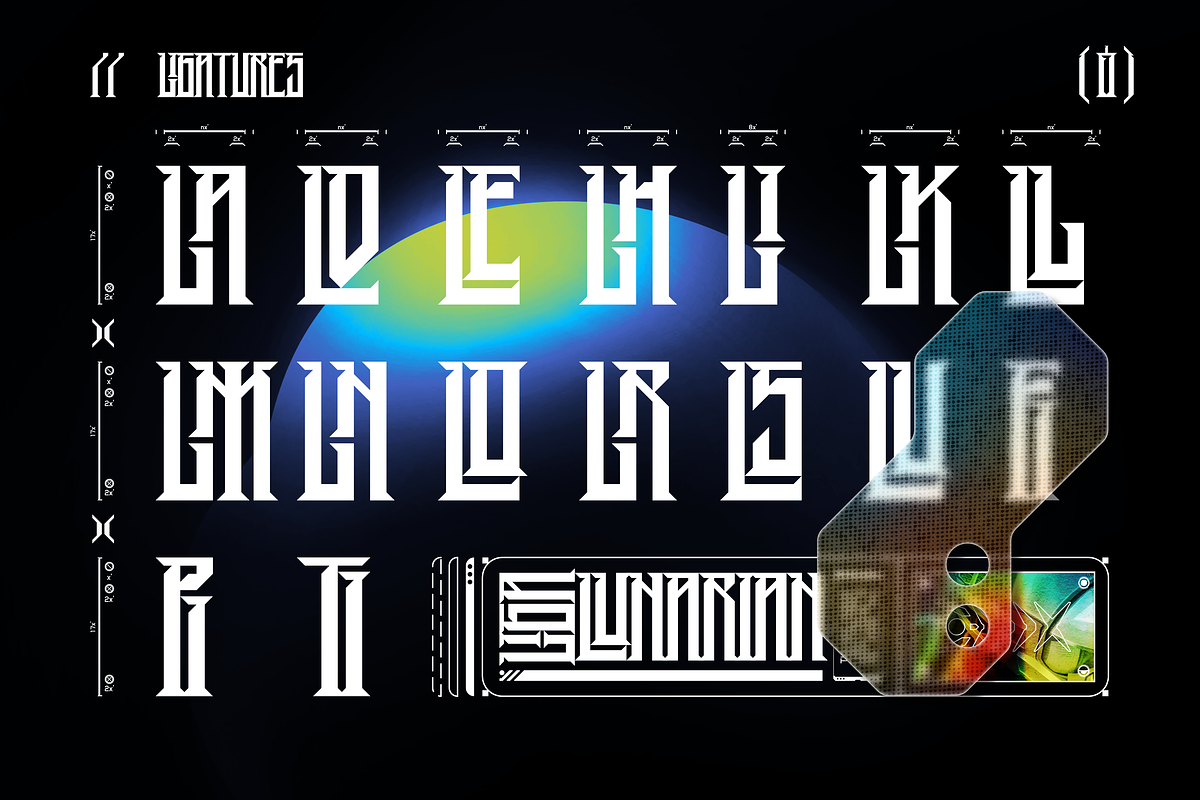 XYB3R FUTURISTIC TYPEFACE, a Slab Serif Font by Font For Zula™ (Photo 7 of 9)