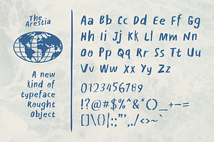 Arestia - Rough Handwritten Font