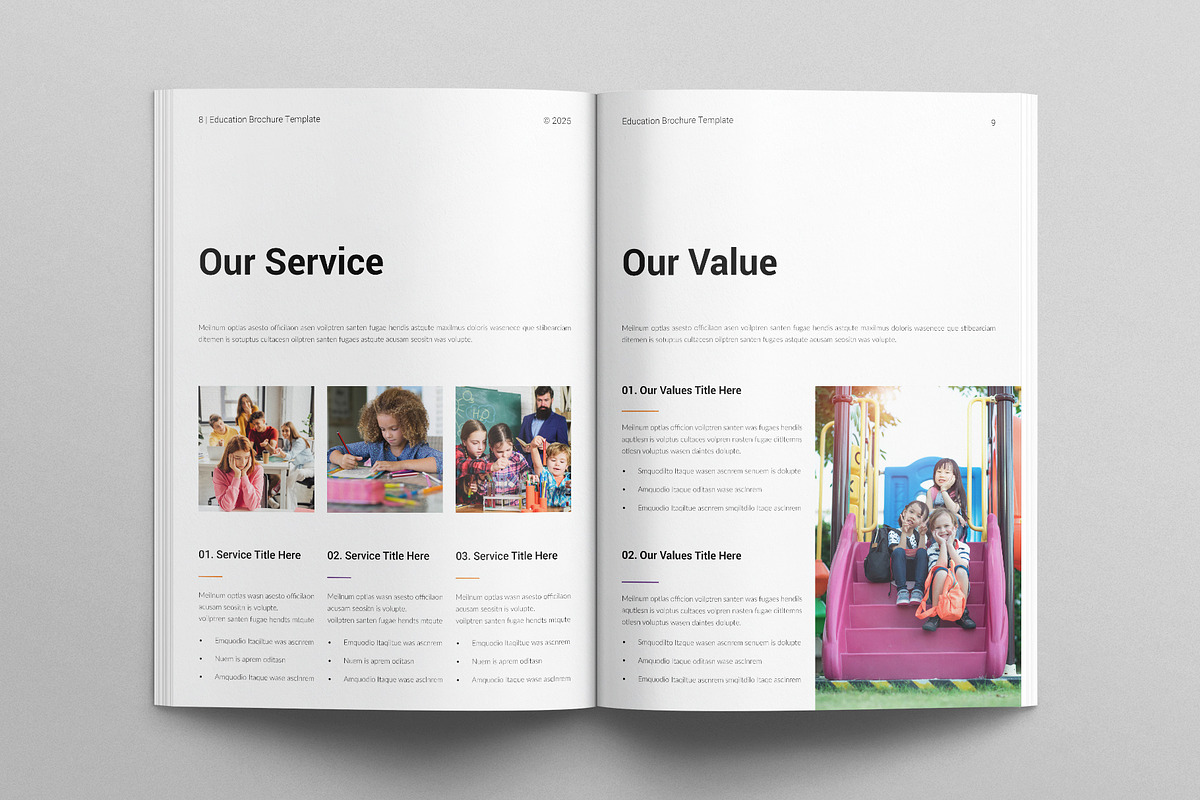 Education Brochure Template, a Brochure Template by E-Type (Photo 4 of 7)